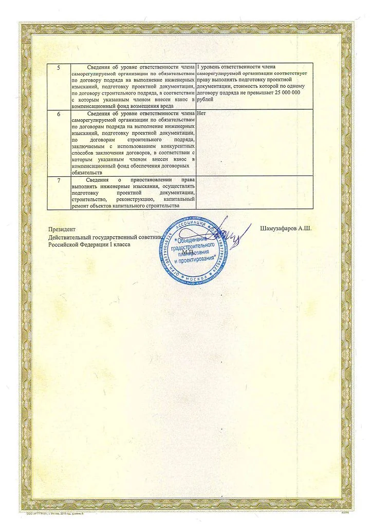 Выписка из Реестра членов СРО «ОГПП» стр.2